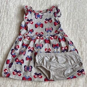 Grey butterfly dress